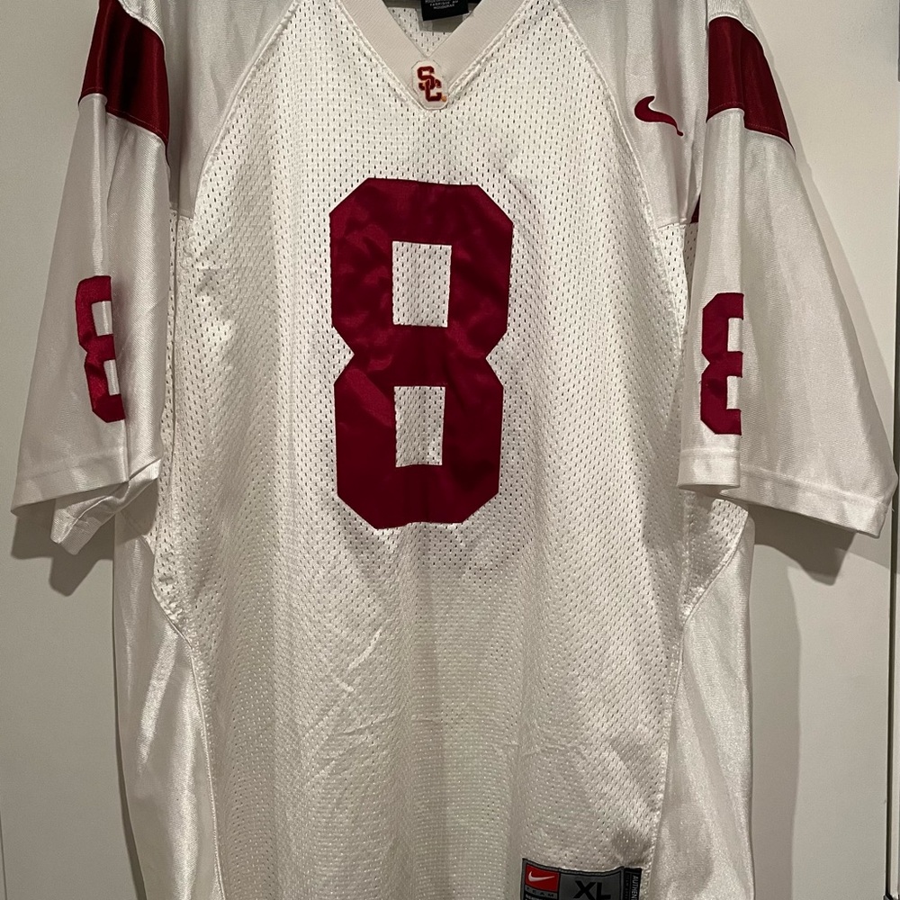 Nike White and Red Men's Jersey